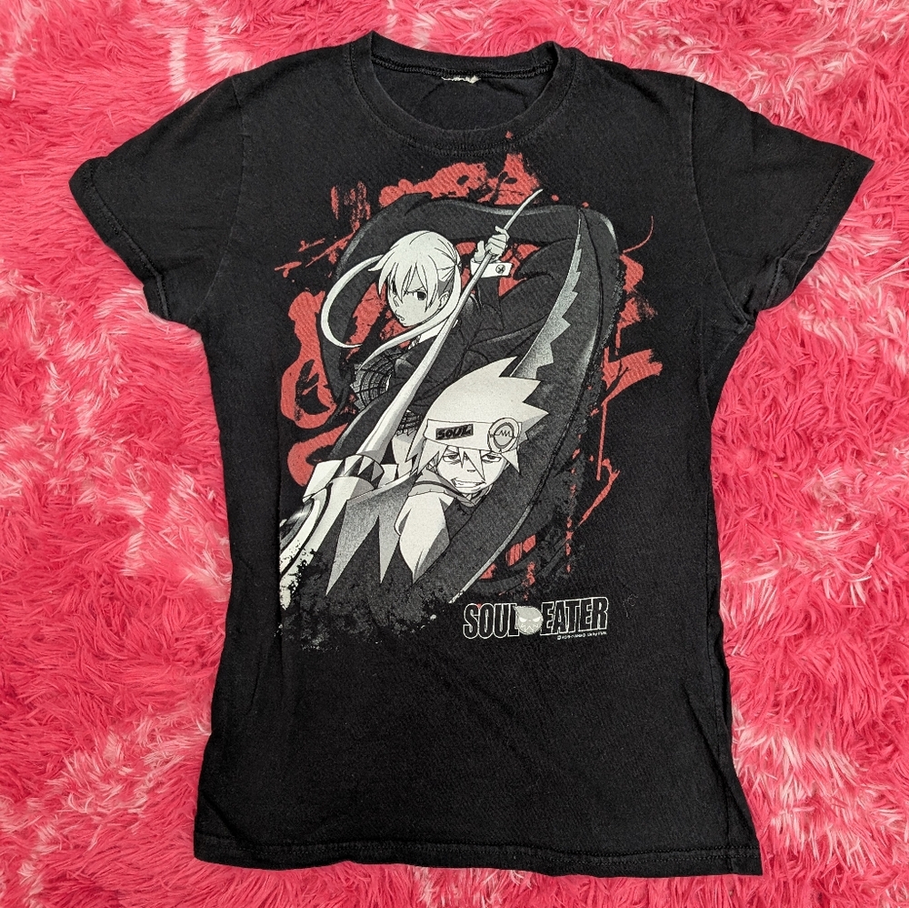 Vintage Soul Eater Black Graphic T Shirt